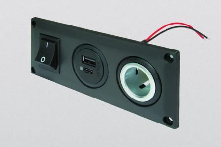 Typ C USB-Anschluss Auto Schnellladegerät Steckdose Power Panel