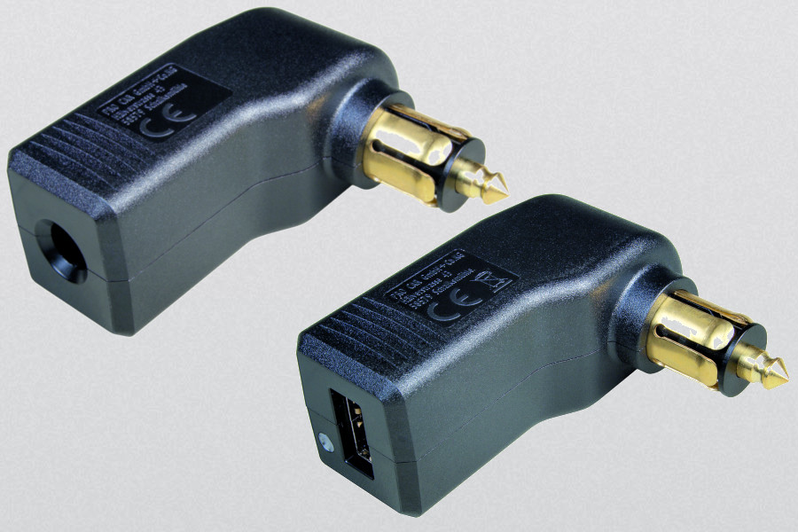 Steckdose m.USB Anschluss 12V 3fach DIN/ISO 4165>SAE 95x33x85mm 51306855  Campe Fahrzeugbedarf GmbH